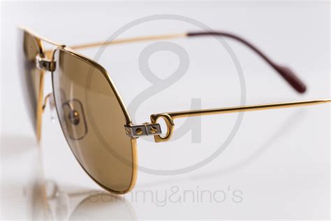 Vintage Cartier Vendome Santos Sunglasses SM/MD 56